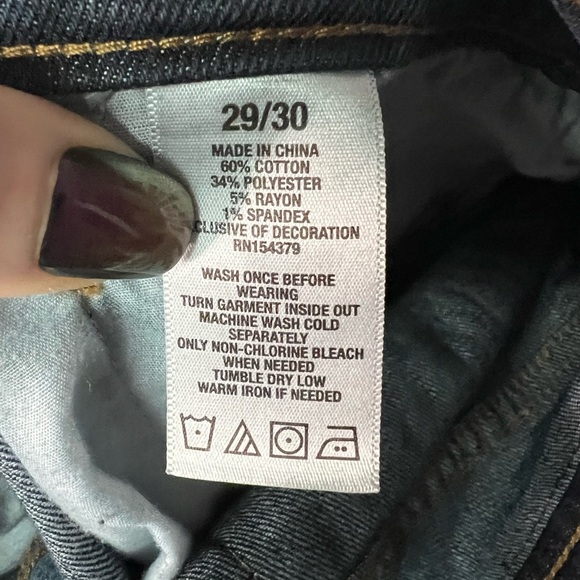 Aeropostale Dark Wash Skinny Jean - size 29/29 - Picture 6 of 9